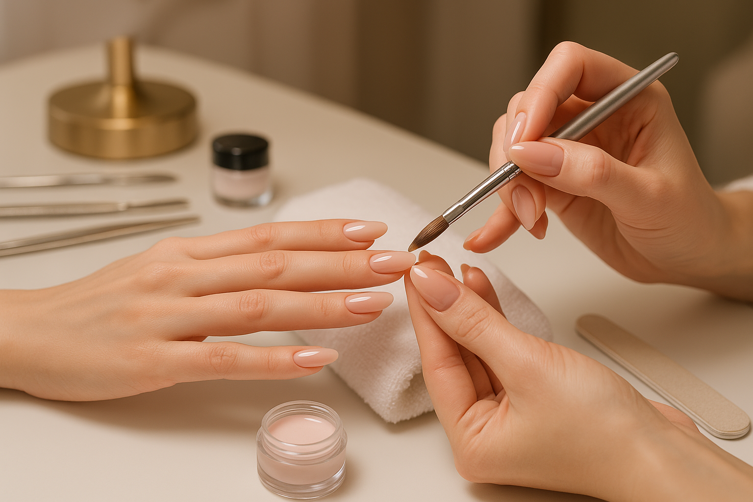 nails Acrylic overlay